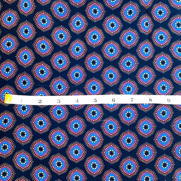 Ramy Brook Medallion Printed Lula Neck tie Sleeveless Top Blue Small - Picture 12 of 12